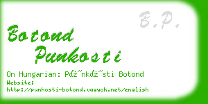 botond punkosti business card